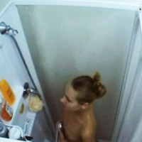 Racy lesbians sluts washing themselves in the bathroom